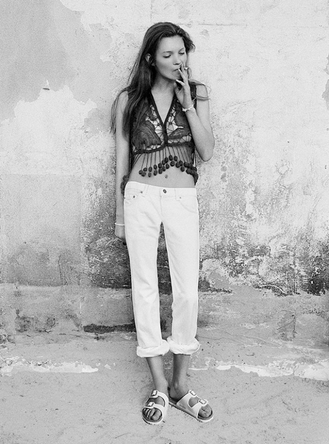 Mlada Kate Moss, 1990