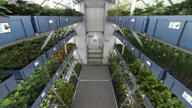 Space greenhouse.