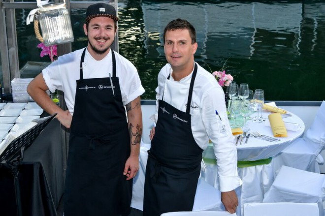 Chef Igor Jagodic iz Restavracije Strelec (na desni).