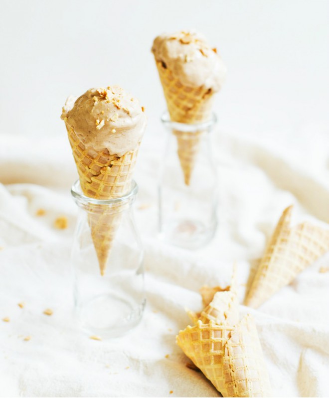 Glace à deux ingrédients