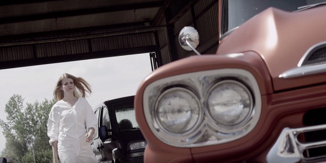 A scene from the music video for the Footloose cover.