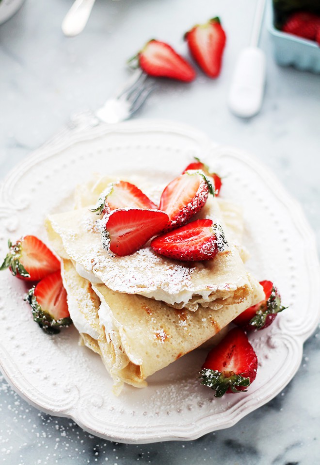 Crêpes à partir de deux ingrédients