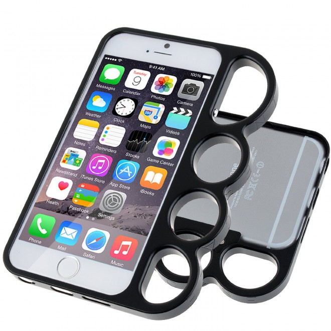 Custodia protettiva in metallo ottone alluminio premium per iPhone