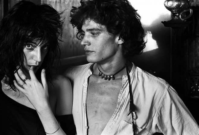Patti Smith in Robert Mapplethorpe. 