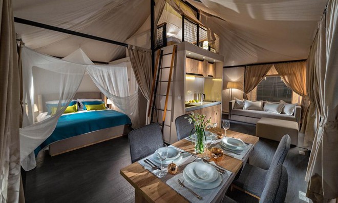 Mobilni glamping šotor je novost na svetovnem trgu.