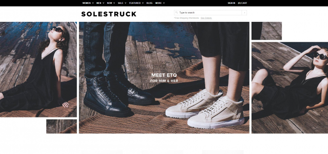 Solestruck onlinebutik.