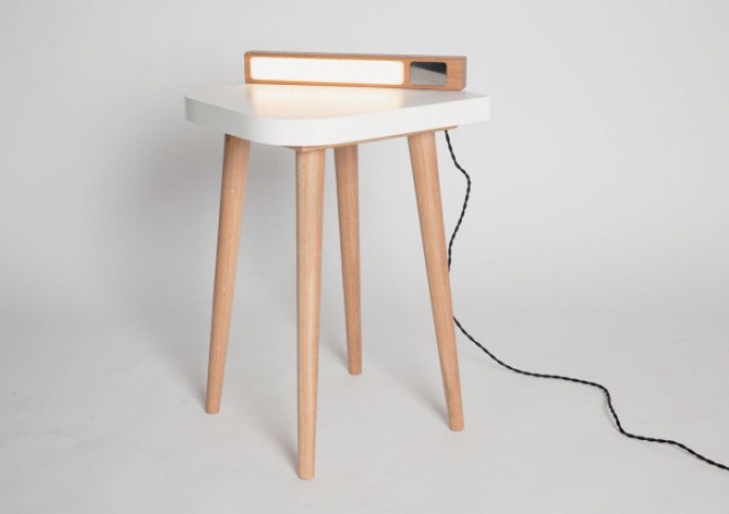 LUX Table - nočna omarica in namizna lučka v enem