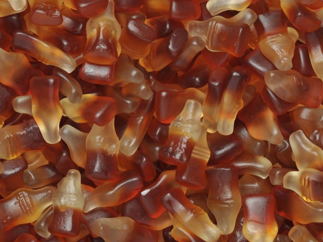 Coca-Cola-Gummibonbons, wie wir sie aus unserer Jugend kennen.
