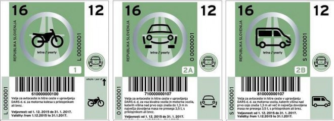 As of February 1, 2016, green vignettes come into effect.