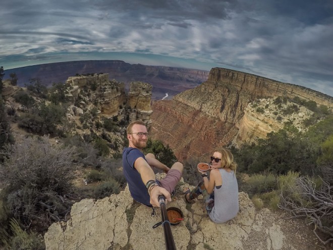 Abendessen im Grand Canyon.