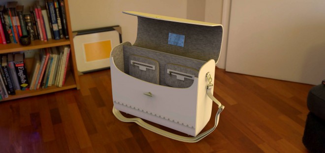 InSmart-vesken kan ha et retro-utseende, men det er en veske for den moderne brukeren til og med.