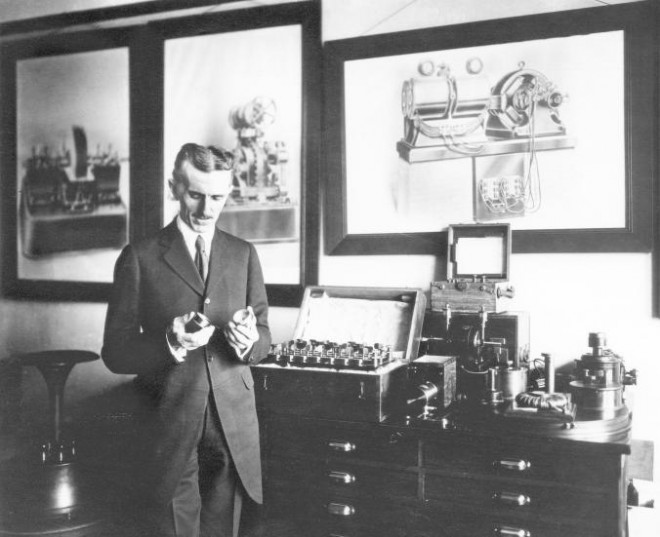 Nikola Tesla na začetku 20. stoletja.