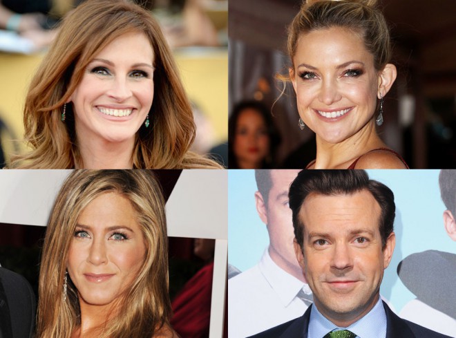 Julia-Roberts, Kate Hudson, Jennifer Aniston in Jason Sudeikis.