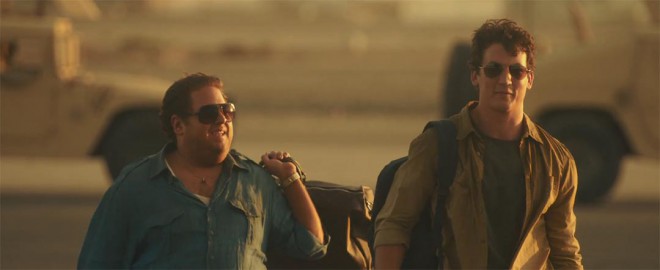 Miles Teller in Jonah Hill kot David Packouz in Efraim Diveroli.