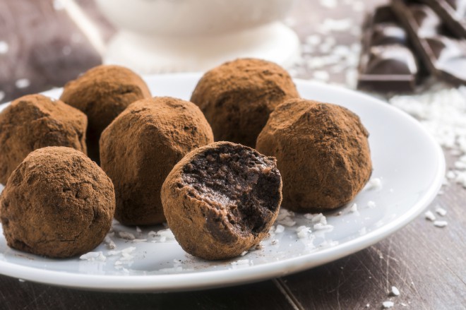To je najbolj preprost recept za čokoladne praline.