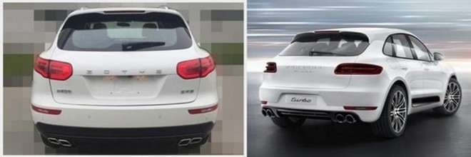 Zotye SR8:ssa on 99 prosenttia Macanista.