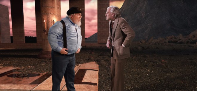 J. R. R. Tolkien in George R.R. Martin v epski rap bitki.