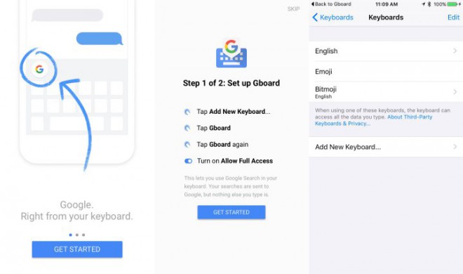 gBoard-tastaturet er skreddersydd for den moderne brukeren.