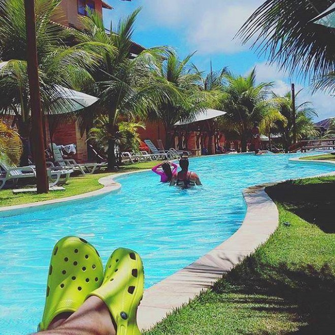 Ideální místo pro Crocs.