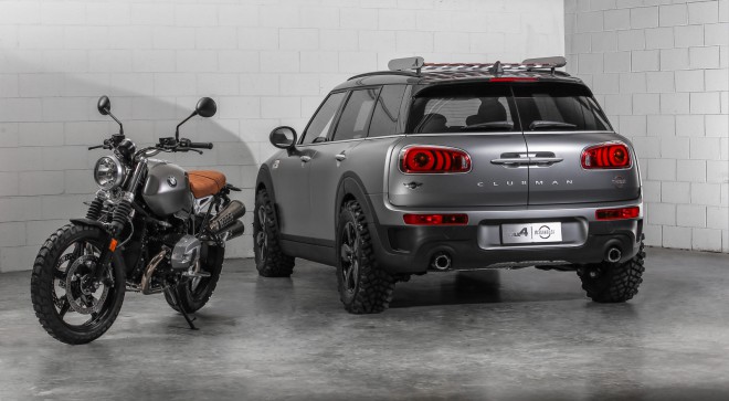 Mini Clubman All4 Scrambler e BMW R nineT Scrambler - fratelli con un'altra madre.