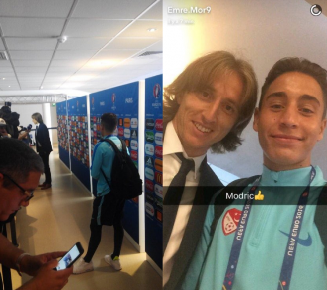 Luka Modric ed Emre Mor.