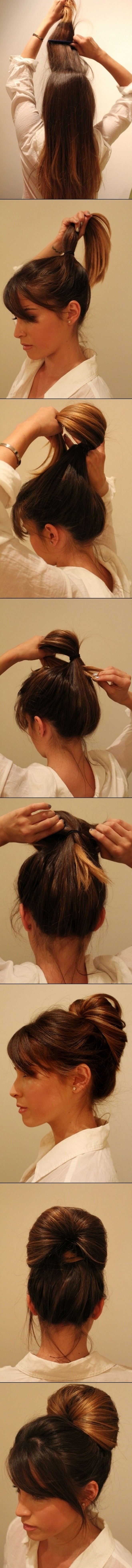 Un chignon rapide et facile