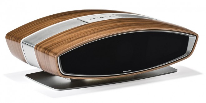 Nenavaden brezžični zvočniki Sonus Faber Sf16 ''v fazi mirovanja''.