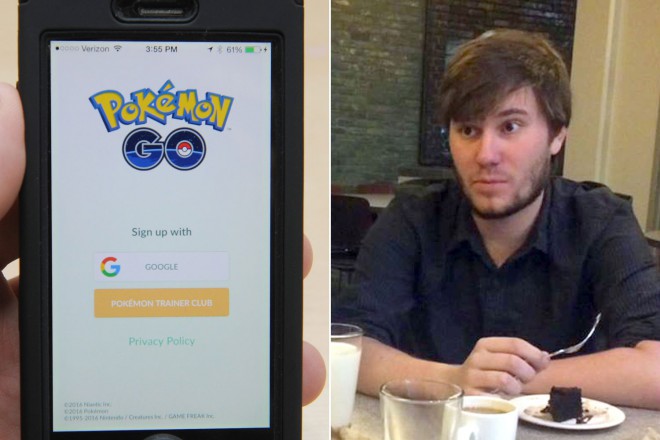 La ragazza di Evan Scribner lo ha scoperto mentre visitava l'appartamento del suo ex tramite Pokemon GO.