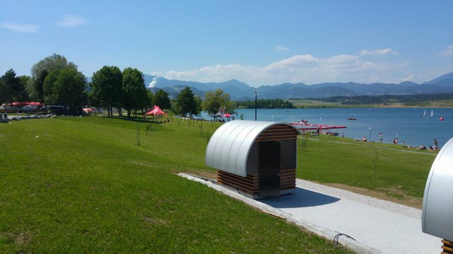 Veleja-led na Velenjski plaži.