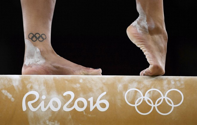 La gimnasta británica Rebecca Downie.