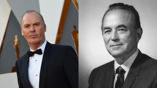 Michael Keaton and Ray Kroc.