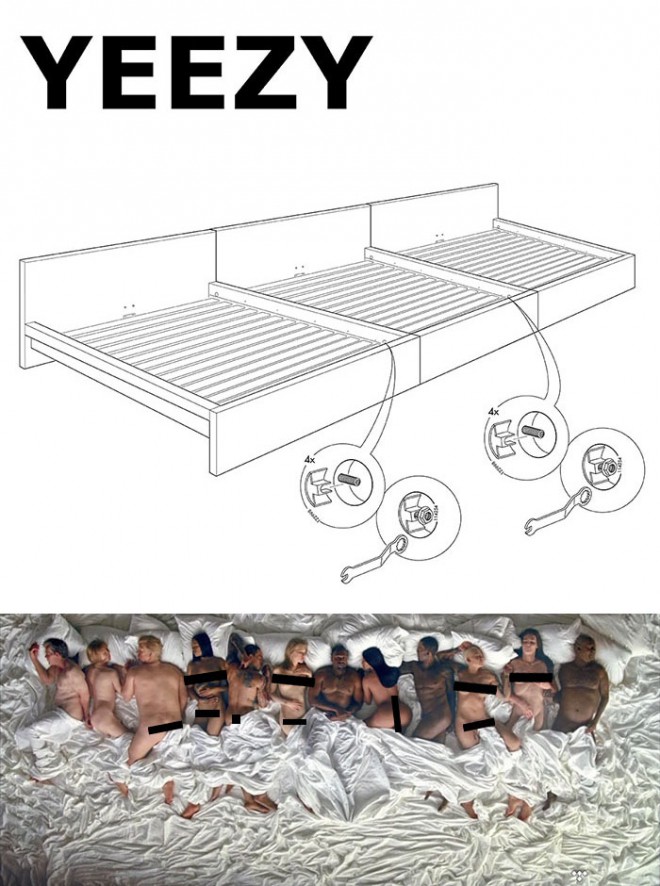 Če bi za Ikeo pohištvo oblikoval Kanye West.