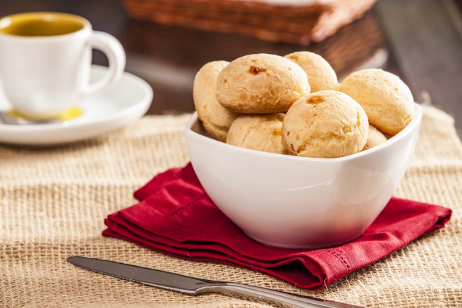 Delicious Brazilian cheese breads.
