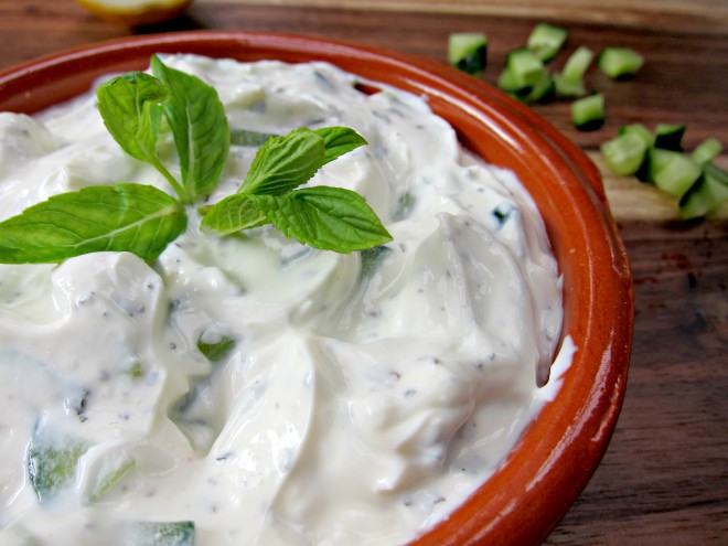 Refrescante Tzatziki Griego.