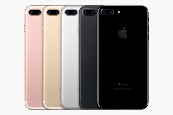 El teléfono inteligente iPhone 7 estará disponible en colores oro rosa, oro y plata y dos tonos de negro.