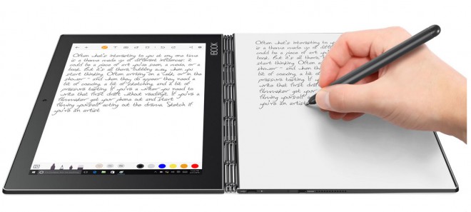Il computer Yoga Book 2 in 1 è stato sviluppato da Lenovo per tre anni.