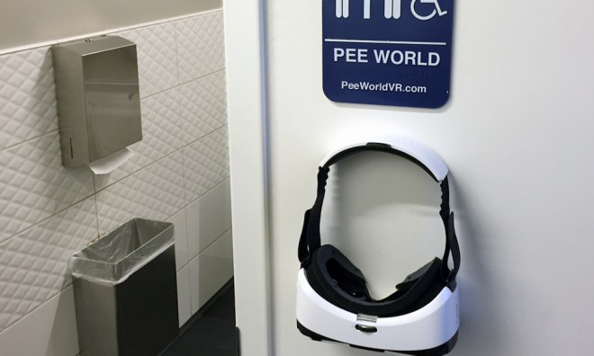 Tarvitset älylasit käyttääksesi Pee World VR -sovellusta.