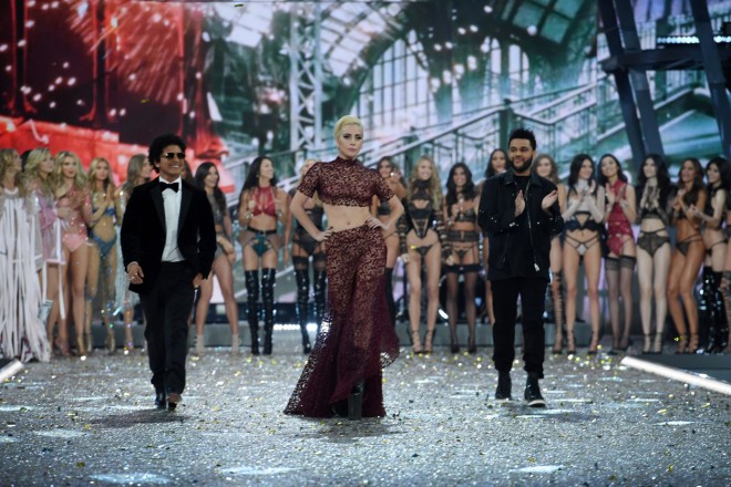 Bruno Mars, Lady Gaga in The Weeknd.