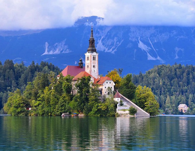 This photo was taken by Cassie in Bled.