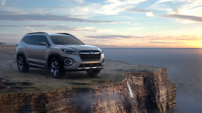 De Subaru VIZIV-7 SUV is een voorproefje van een nieuwe grote SUV die naar verwachting in 2018 in de showrooms verschijnt.