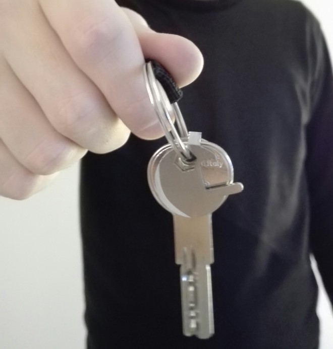 Jednoduše zavěste MyPocketMaster na klíče