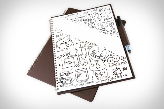 In Wipebook pro puoi scrivere le tue idee ed eliminarle tutte le volte che vuoi. 