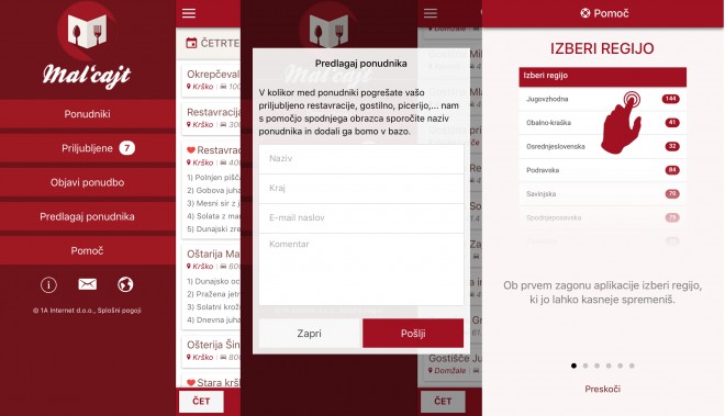 L'applicazione Malcajt è aggiornata con l'offerta attuale.