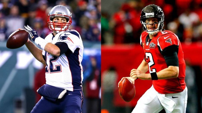 Die Hauptstars des Teams sind Tom Brady und Matt Ryan.