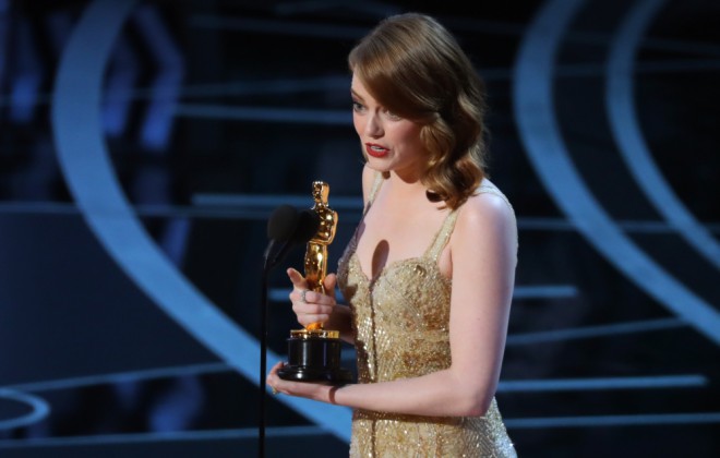 Nocoj je slavila tudi Emma Stone. 