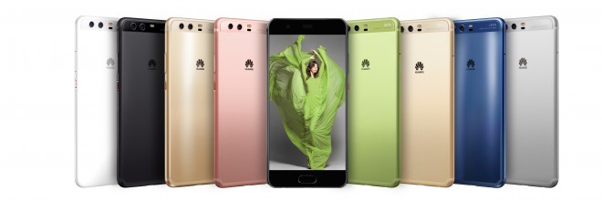 "Fifty shades" of the Huawei P10 smartphone.