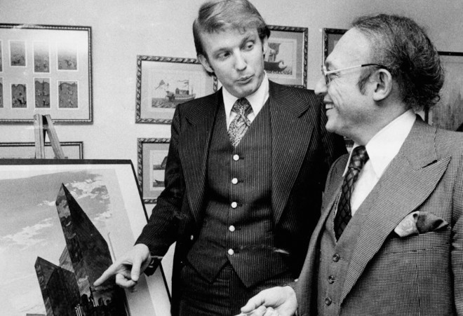Donald Trump al inicio de su viaje.