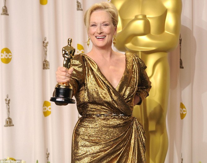 Meryl Streep sai 20. ehdokkuutensa tänä vuonna, ja hän on voittanut tähän mennessä kaksi Oscaria.