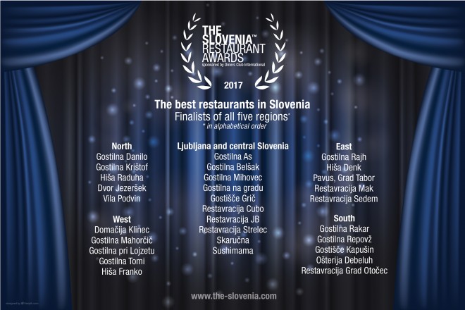 Tutti i finalisti della selezione dei migliori ristoranti. 