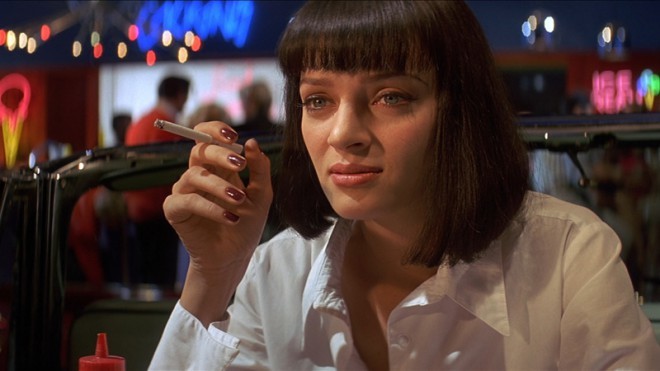 Uma Thurman v filmu Šund.